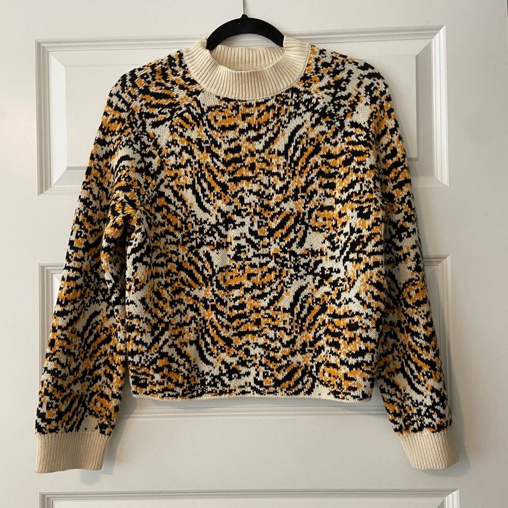 Rachel Comey x Target Animal Print pullover crew neck  sweater - NWT XXS